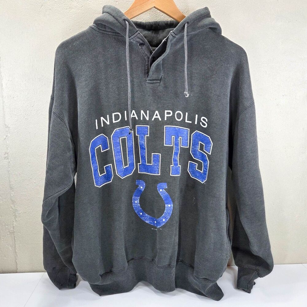 Vintage 90s Starter Indianapolis Colts Pullover Hoodie NFL Sz Large